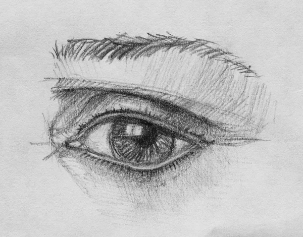 My Eye, pencil illustration — Stock Photo, Image