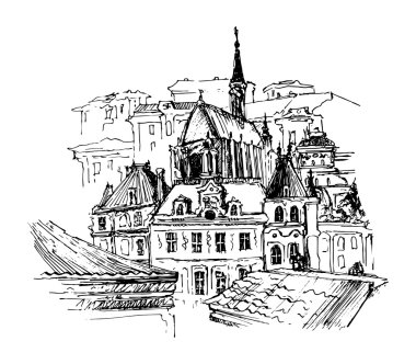 Old City, vektör çizim