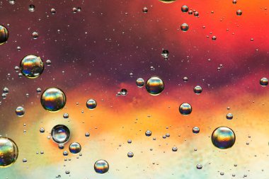 Çok renkli yağ ve su soyut