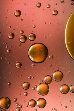 Altın ve bronz petrol ve su soyut