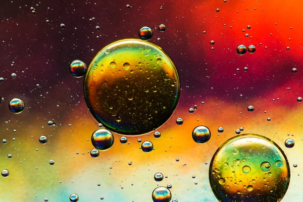Minyak berwarna dan air abstrak — Stok Foto