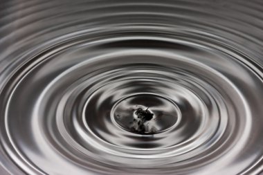 Gümüş ve siyah su dalgalanma soyut