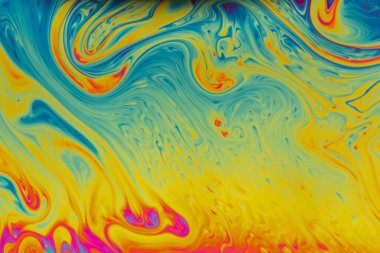 Çok renkli psychedelic soyut