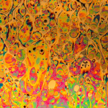 Çok renkli psychedelic soyut