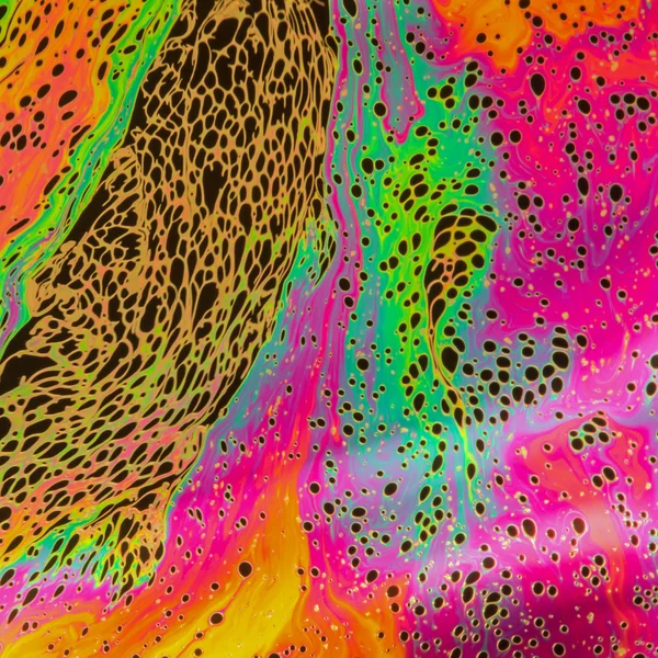 Sabun köpüğü yapılan psychedelic arka plan