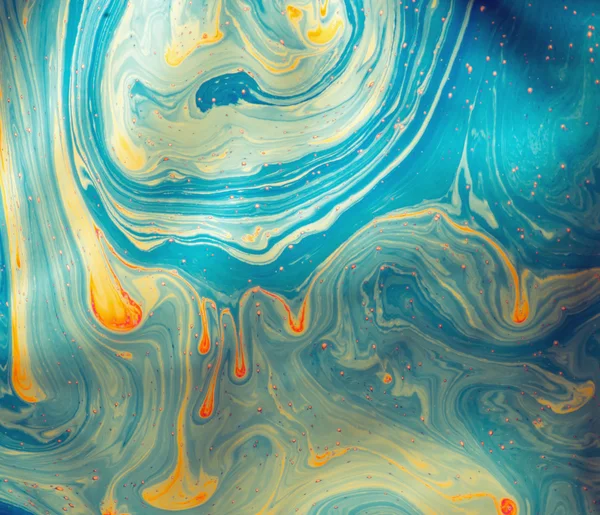 Psychedelic soyut sabun köpüğü tarafından ışık yansıtan kurdu
