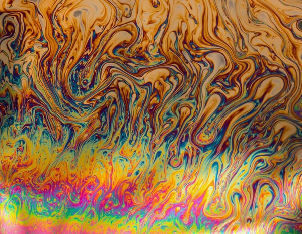 模式的肥皂泡沫表面形成的 — 图库照片