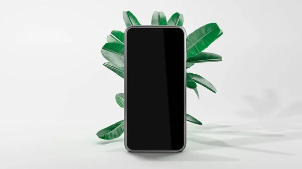 Uygulama sunumu için akıllı telefon boş ekran. 3B Görüntü