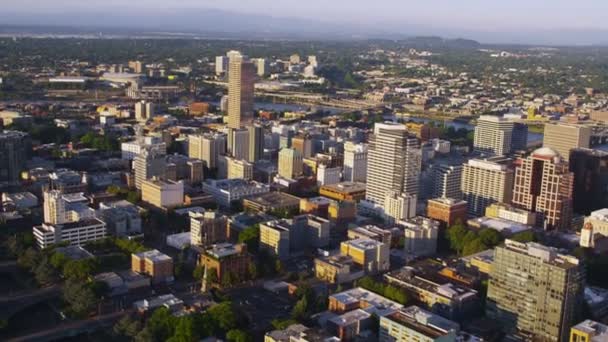 Aerial shot of Portland — Stock Video