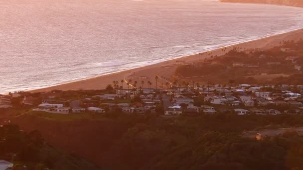Californië bij zonsondergang — Stockvideo