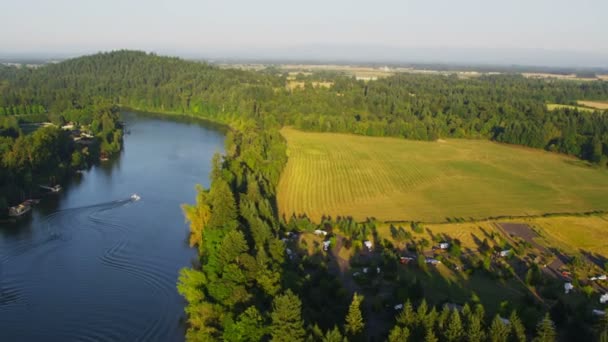 Strzał rzeki Willamette — Wideo stockowe