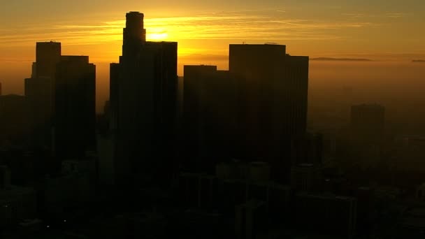 Los angeles wolkenkrabbers — Stockvideo