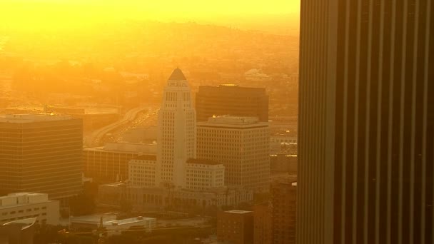 Los Angeles at sunrise — Stock Video