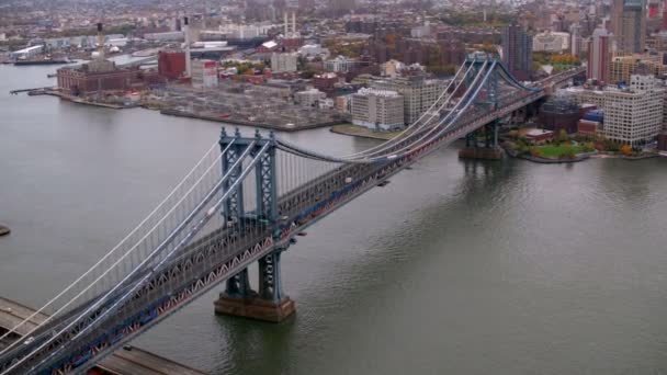 Shot z Manhattan Bridge — Stock video