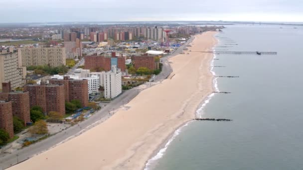 Ilha de coney praia — Vídeo de Stock