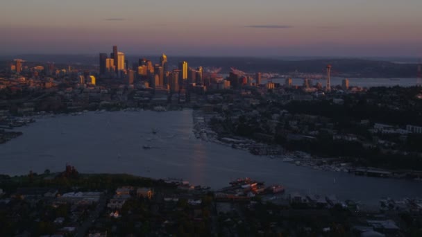 Edificios del centro de Seattle — Vídeo de stock