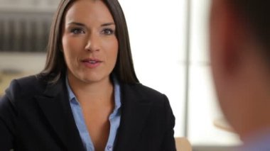 Röportaj üzerine emin iş kadını