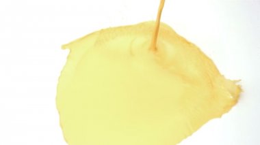 Beyaz zemin üzerine sarı splatters