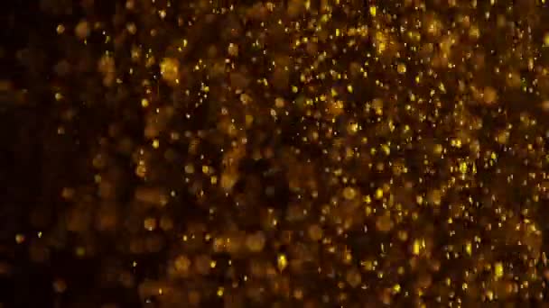 Particules volantes dans le ton orange 