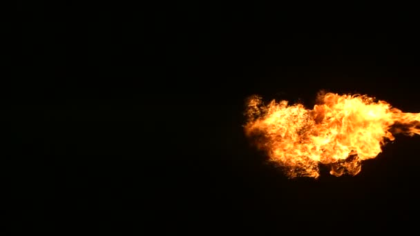 Постріл вибуху вогняної кулі — стокове відео