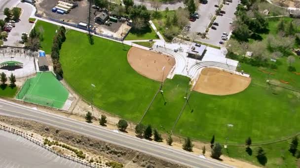 Little league baseball game — Stock Video