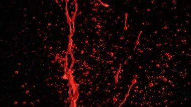 Kırmızı boya splattering