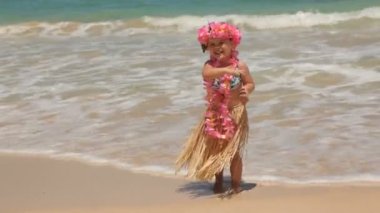 Kız hula dans kostüm