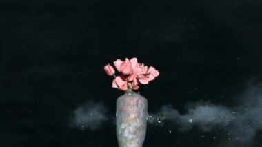 Çiçekler silahla vurdu