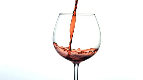 Rode wijn, gieten — Stockvideo