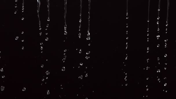 Water dripping closeup — Stock Video