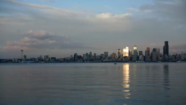 Vista del horizonte de Seattle — Vídeo de stock