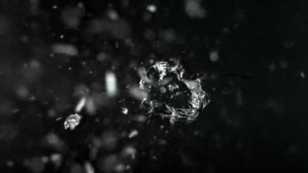 Pallottola attraverso il vetro — Video Stock