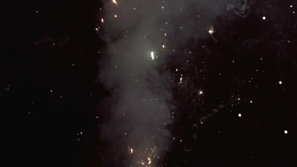 Smoke of fireworks closeup — Stock Video