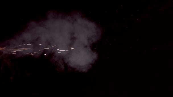 Fumée de feux d'artifice gros plan 