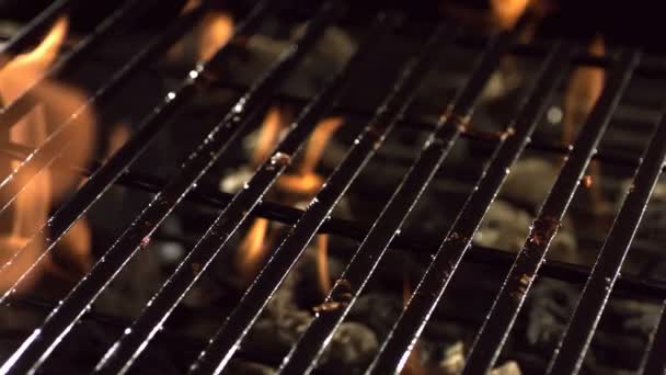 T-Bone Steak cocinando a la parrilla — Vídeo de stock