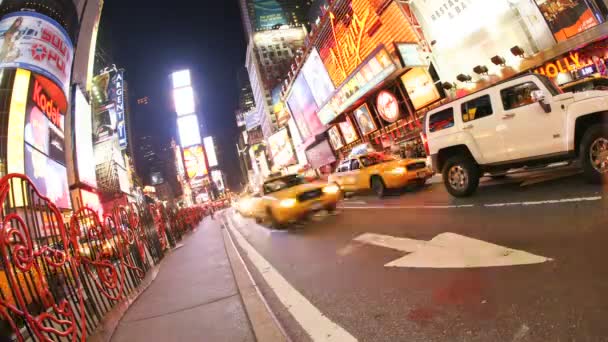 Times Square traffic — Stock Video