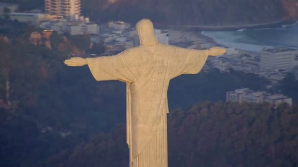 Estatua de Cristo Redentor — Vídeo de stock