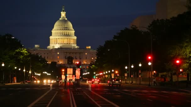 Edificio Capitolio de Estados Unidos — Vídeo de stock