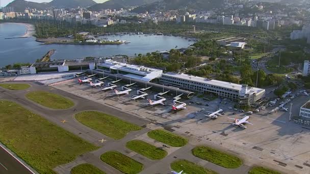 Flughafen Santos Dumont — Stockvideo