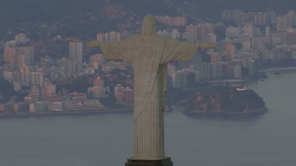 基督救赎者的雕像 — 图库视频影像