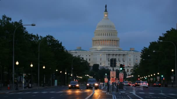 Edificio Capitolio de Estados Unidos — Vídeo de stock