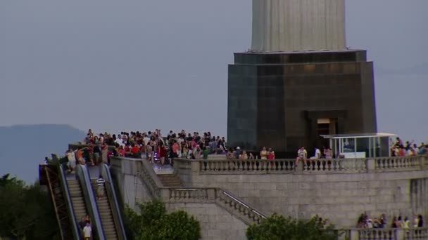 Estatua de Cristo Redentor — Vídeo de stock