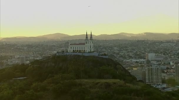 View of the Igreja da Penha — Stock Video