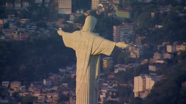 Estátua de Cristo Redentor — Vídeo de Stock