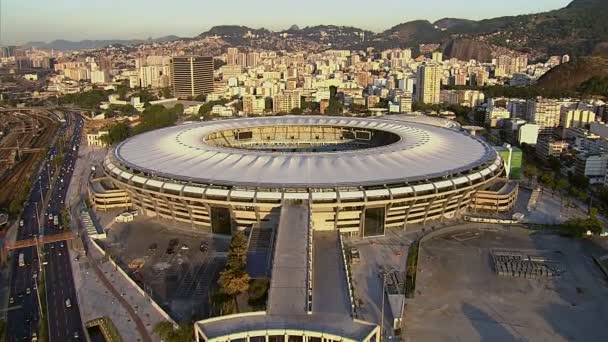 Rio de Janeiro'da Maracana Stadyumu — Stok video