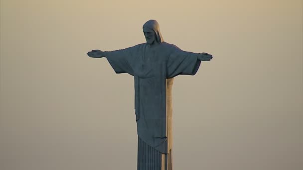 İsa Redemeer heykeli — Stok video
