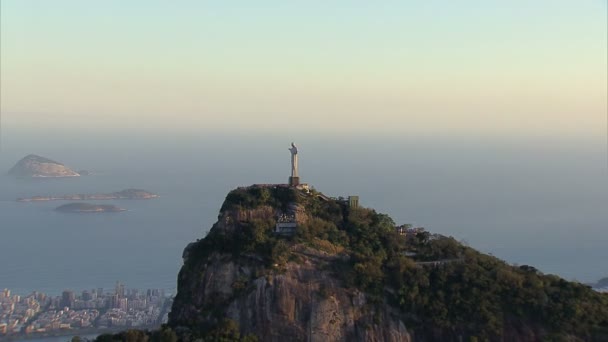 Christus die erlösende Statue — Stockvideo