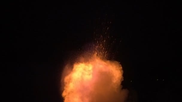 Shot of fireball explosion — Stock Video