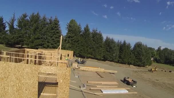Stavební práce na staveništi — Stock video