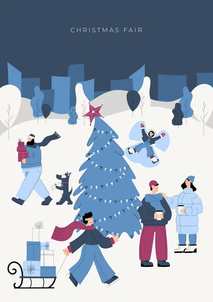 Noel adil vektör illüstrasyonu